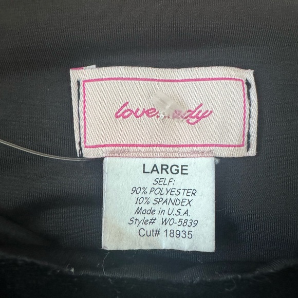 Love Ady Black Velvet Cocktail Dress - great condition! Size large. - Picture 3 of 3